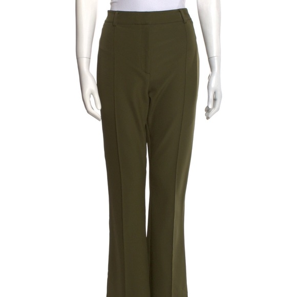 Veronica Beard Pants - Veronica Beard Olive Green Boot-Cut Pants